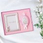 Welcome New Baby Girl Silver Gift Set with Virgin Mary Icon & Picture Frame