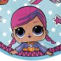 Girls Round Beach Towel, LOL Surprise OMG Dolls Summer Gifts, Cute Kids Blanket