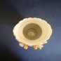 Vintage Porcelain Vase with Hand Painted Embossed Angels, Flowers & Gold Accents