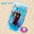 Disney Frozen Beach Towel, Girl's Gym/Bath Towel, Garden/Pool Summer Accessories