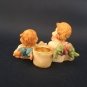 Vintage Little Angels Candle Holder, Retro Romantic Angels Candlestick Holder