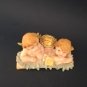 Vintage Little Angels Candle Holder, Retro Romantic Angels Candlestick Holder