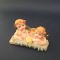 Vintage Little Angels Candle Holder, Retro Romantic Angels Candlestick Holder