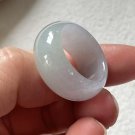 9.75 Type A Translucent Pale Lavender & Green Jadeite Jade Band Ring Burma Old Pit Jade