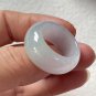 9.75 Type A Translucent Pale Lavender & Green Jadeite Jade Band Ring Burma Old Pit Jade