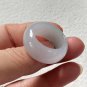 9.75 Type A Translucent Pale Lavender & Green Jadeite Jade Band Ring Burma Old Pit Jade