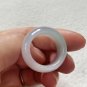 9.75 Type A Translucent Pale Lavender & Green Jadeite Jade Band Ring Burma Old Pit Jade