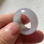 9.75 Type A Translucent Pale Lavender & Green Jadeite Jade Band Ring Burma Old Pit Jade