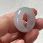 9.75 Type A Translucent Pale Lavender & Green Jadeite Jade Band Ring Burma Old Pit Jade