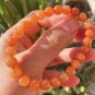 7.3-7.6mm Type A Myanmar Icy Red Jadeite Jade Beaded Bracelet