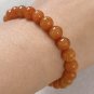 7.3-7.6mm Type A Myanmar Icy Red Jadeite Jade Beaded Bracelet