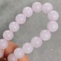 8.5mm Natural Old it Myanmar Icy Pale Lavender Jadeite Jade Beaded Bracelet