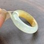 US 7 Highly-translucent Type A Yellow Jadeite Jade Ring Grade A Myanmar Jade Ring