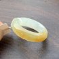 US 7 Highly-translucent Type A Yellow Jadeite Jade Ring Grade A Myanmar Jade Ring