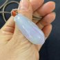 Type A  Icy Lavender & Green Jadeite Jade Pendant Grade A Myanmar Jade Fugua Pendant