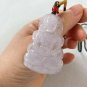 Type A Icy White Jadeite Jade Taral Pendant Grade A Myanmar White Jade Taral