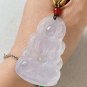 Type A Icy White Jadeite Jade Taral Pendant Grade A Myanmar White Jade Taral