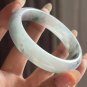57.8 mm Type A Jadeite Jade Bangle Grade A Burma Old Pit Icy Black-bone Chicken Jade Bangle