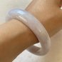 57.5mm Type A Jadeite Jade Bangle Grade A Burma Old Pit Pale Green Jade Bangle
