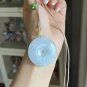 Type A Myanmar Icy White Jadeite Jade Necklace Grade A Icy White Jade Lucky Buckle Carving Pendant