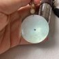 Type A Myanmar Icy White Jadeite Jade Necklace Grade A Icy White Jade Lucky Buckle Carving Pendant