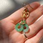 Type A Icy Pure Green Jadeite Jade Donuts Earring Grade Icy Pure Green Donuts Retro Earrings