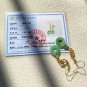 Type A Icy Pure Green Jadeite Jade Donuts Earring Grade Icy Pure Green Donuts Retro Earrings