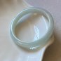 56.0mm Type A Icy White Jadeite Jade Bangle Grade A Myanmar White Jade Bracelet