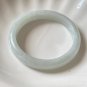 56.0mm Type A Icy White Jadeite Jade Bangle Grade A Myanmar White Jade Bracelet