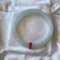56.0mm Type A Icy White Jadeite Jade Bangle Grade A Myanmar White Jade Bracelet