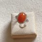 Natural Myanmar Icy Red Jadeite Jade Ring Certified Grade A Natural Icy Red Jadeite Jade Ring