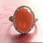 Natural Myanmar Icy Red Jadeite Jade Ring Certified Grade A Natural Icy Red Jadeite Jade Ring