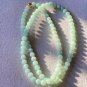 7.8mm Type A Icy Pale Green Jadeite Jade Beaded Necklace Grade A Icy Pale Green Jade Long Necklace