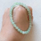 Type A Icy Pale Green Jadeite Jade Beaded Bracelet Grade A Myanmar  Icy Pale Green  Jade  Bracelet