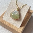 Type A Non-heated Yellow Jadeite Jade Buddha Pendant 18K Solid Rose Gold Grade A Yellow Jade Buddha