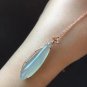 Type A Highly-translucent Green Jadeite Jade Pendant 18K Solid Rose Gold & Icy Green Jade Pendant
