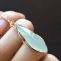 Type A Highly-translucent Green Jadeite Jade Pendant 18K Solid Rose Gold & Icy Green Jade Pendant