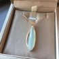 Type A Highly-translucent Green Jadeite Jade Pendant 18K Solid Rose Gold & Icy Green Jade Pendant