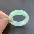 Type A Translucent Green Jadeite jade Band Ring Grade A Myanmar Icy Green Jade Ring