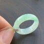 Type A Translucent Green Jadeite jade Band Ring Grade A Myanmar Icy Green Jade Ring