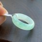 Type A Translucent Green Jadeite jade Band Ring Grade A Myanmar Icy Green Jade Ring