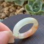 US 8 Type Icy Red Jadeite Jade Band Ring Grade A Myanmar Icy Red Jade Ring