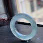 US 6 3/4 Type A Jadeite Jade Band Ring Grade A Myanmar Icy Greenish Jade Ring