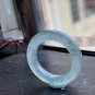 US 6 3/4 Type A Jadeite Jade Band Ring Grade A Myanmar Icy Greenish Jade Ring