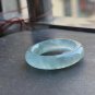 US 6 3/4 Type A Jadeite Jade Band Ring Grade A Myanmar Icy Greenish Jade Ring