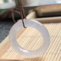 5.5 Type A Icy White Jadeite Jade Band Ring Grade A Myanmar Highly-translucent Jade Ring