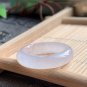 5.5 Type A Icy White Jadeite Jade Band Ring Grade A Myanmar Highly-translucent Jade Ring