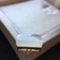 Type A Icy White Jadeite Jade Pendant 18K Solid Yellow Gold Grade White Jade Double-use Jade Pendant