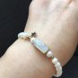 Type A Icy White Jadeite Jade Pendant 18K Solid Yellow Gold Grade White Jade Double-use Jade Pendant