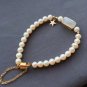 Type A Icy White Jadeite Jade Pendant 18K Solid Yellow Gold Grade White Jade Double-use Jade Pendant